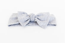 Load image into Gallery viewer, bamboo headband in heathered grey. comes in one size 0-12 months