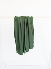 Load image into Gallery viewer, our buttery soft bamboo swaddle blanket in our moss green colour