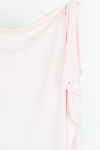 swaddle blanket in light pink