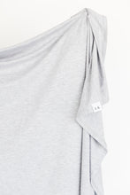 Load image into Gallery viewer, swaddle blanket in light heathered grey