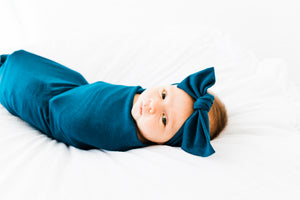Bamboo Blanket - Midnight Teal