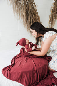 Bamboo Blanket - Cranberry