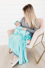 Load image into Gallery viewer, Bamboo Blanket- Robin&#39;s Egg