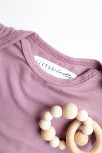 mauve knotted gown