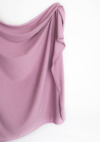 Mauve purple swaddle blanket