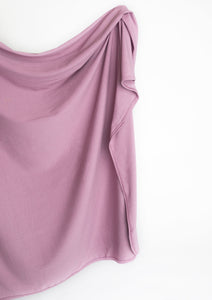 Mauve purple swaddle blanket